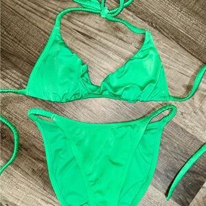 Vibrant Green Bikini Set